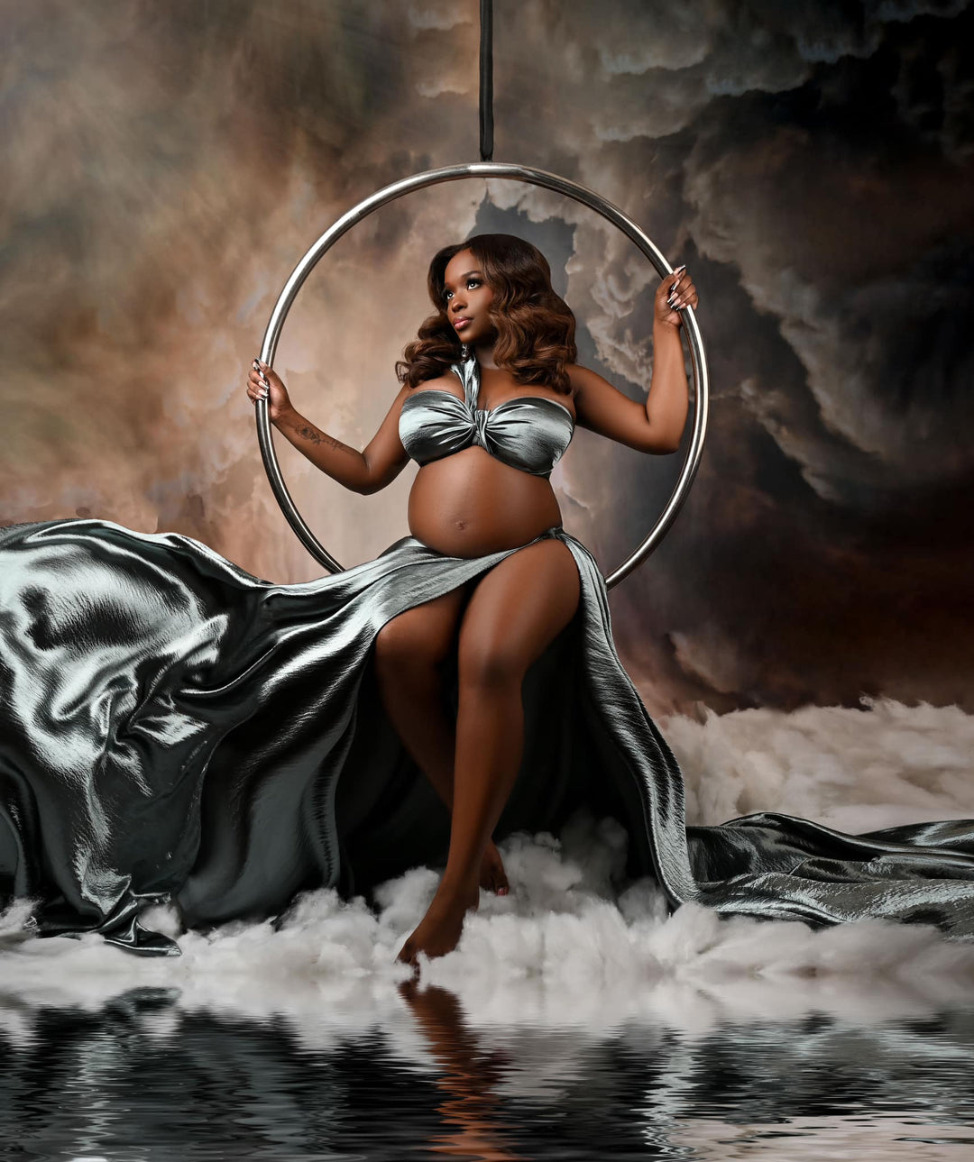 Satin Fabric with Boob Wrap Bundle