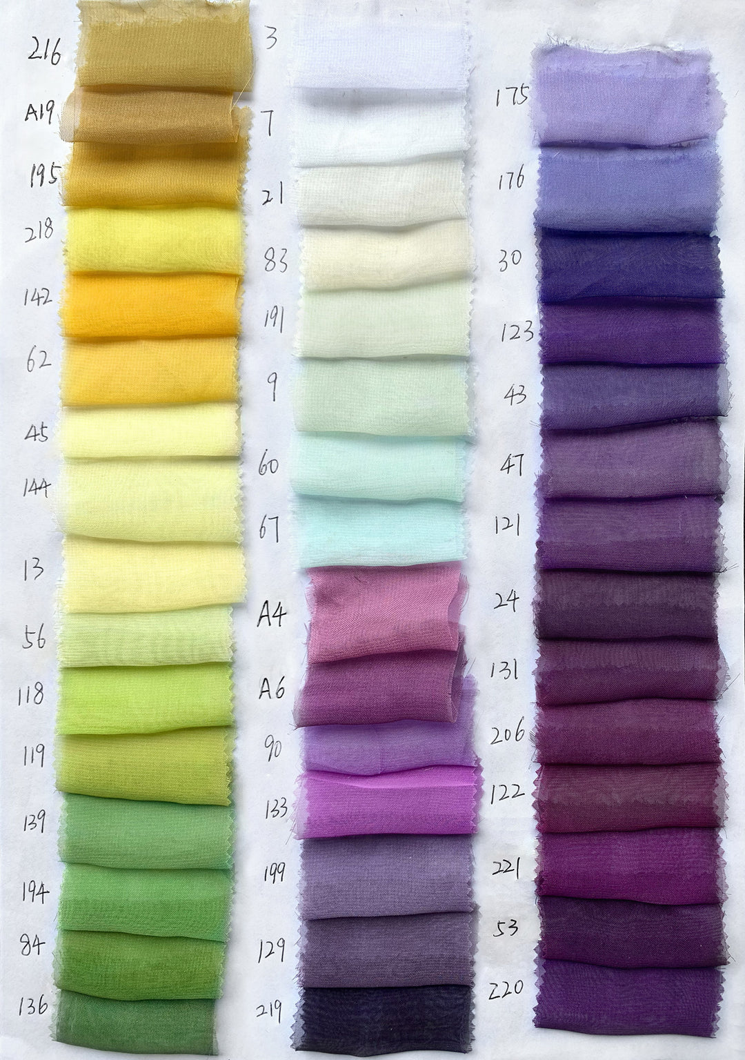 Chiffon (5 -8 yards)