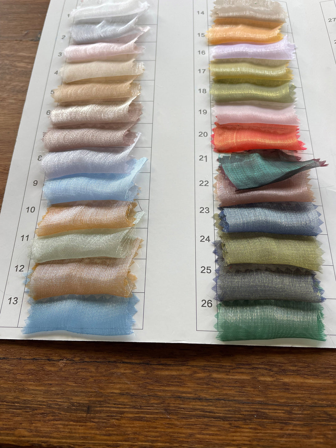 Aura Organza Set- Shiny Organza 5 yards