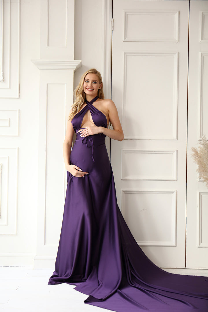 4 Piece Bundle - Satin Chiffon Fabric with 2 Boob Wrap & Belt