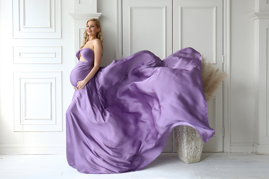 4 Piece Bundle - Satin Chiffon Fabric with 2 Boob Wrap & Belt