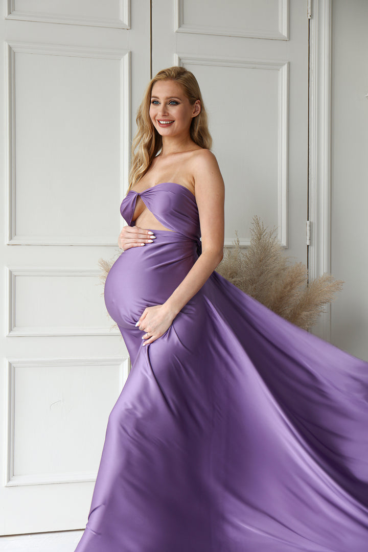 4 Piece Bundle - Satin Chiffon Fabric with 2 Boob Wrap & Belt