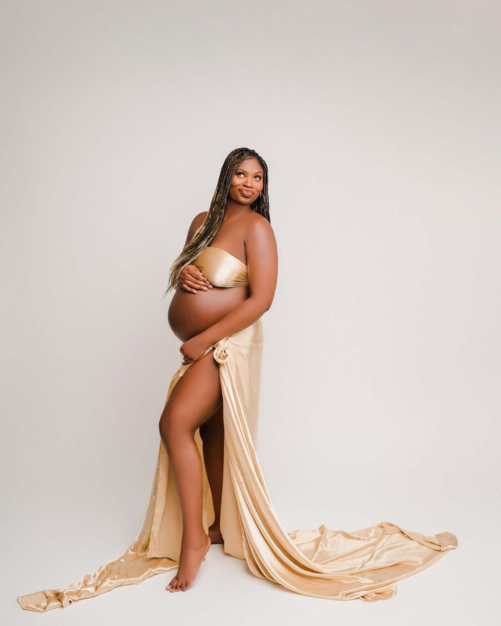 Satin Fabric with Boob Wrap Bundle