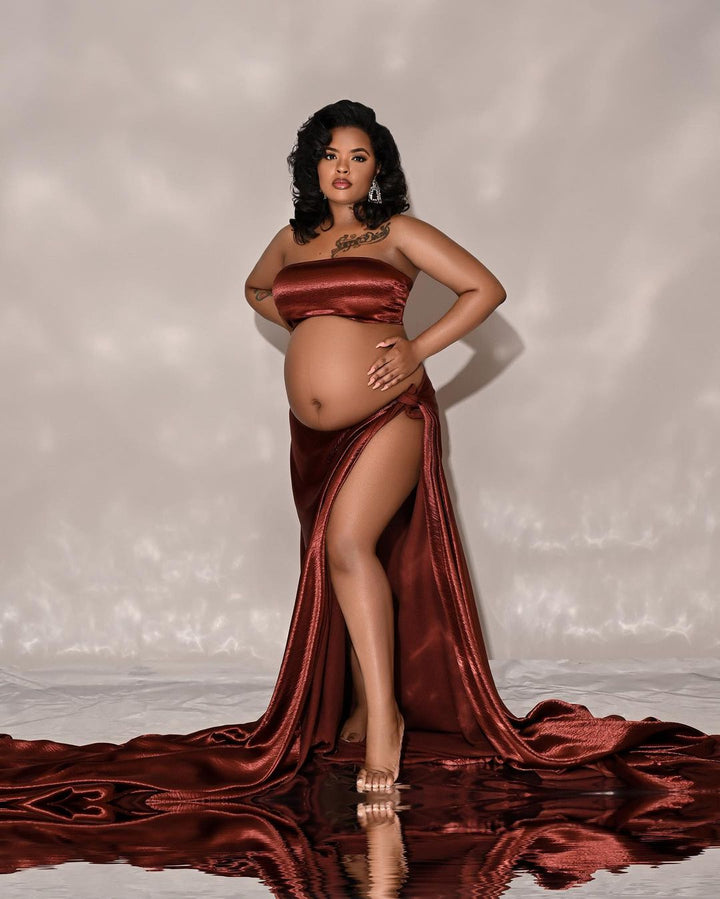Satin Fabric with Boob Wrap Bundle