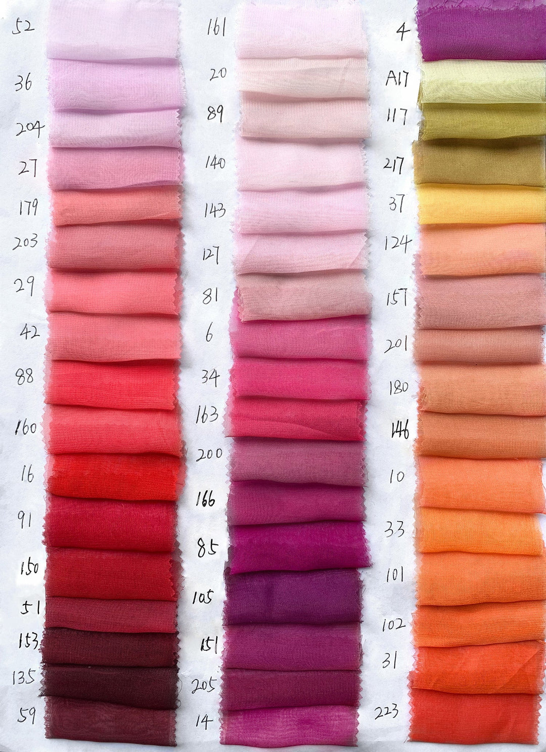 Chiffon (8 yards each) - 25 Piece Bundle Set