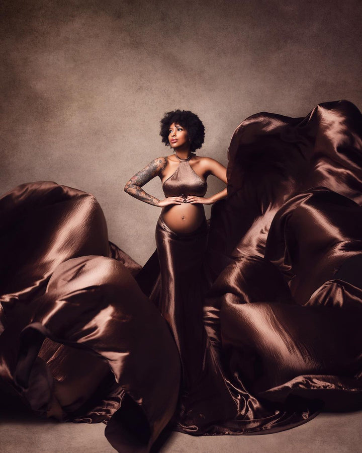Satin Fabric with Boob Wrap Bundle