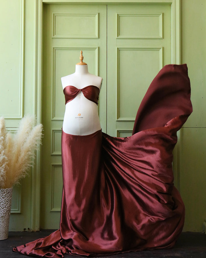 Satin Fabric with Boob Wrap Bundle