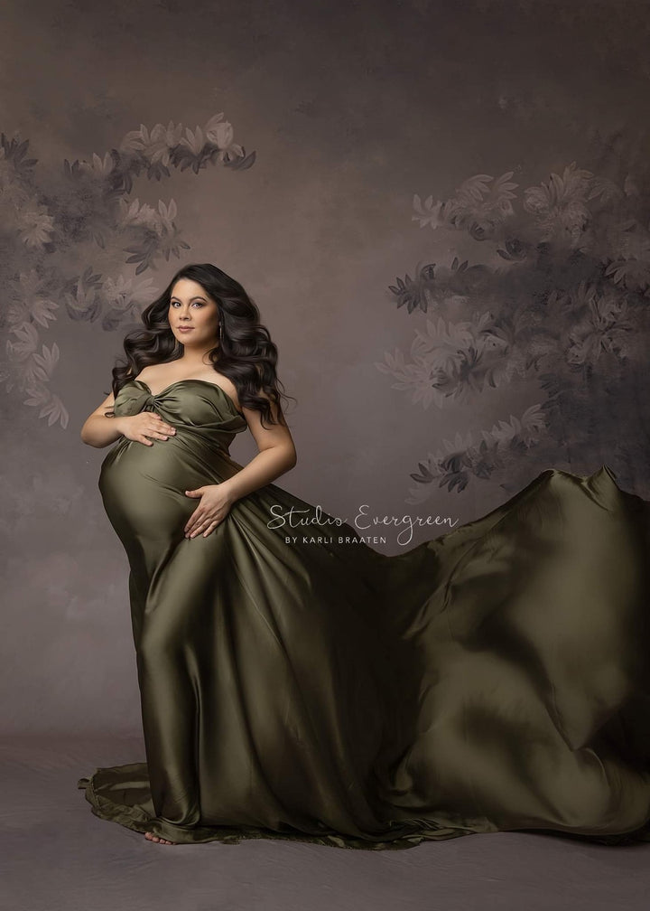 4 Piece Bundle - Satin Chiffon Fabric with 2 Boob Wrap & Belt