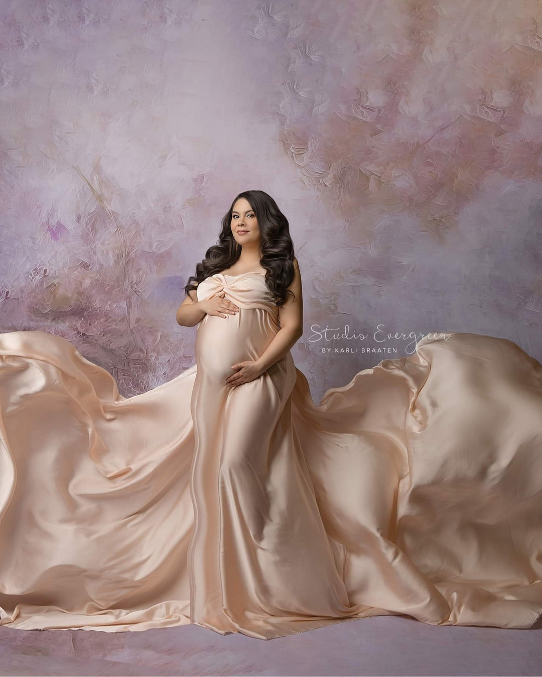 4 Piece Bundle - Satin Chiffon Fabric with 2 Boob Wrap & Belt